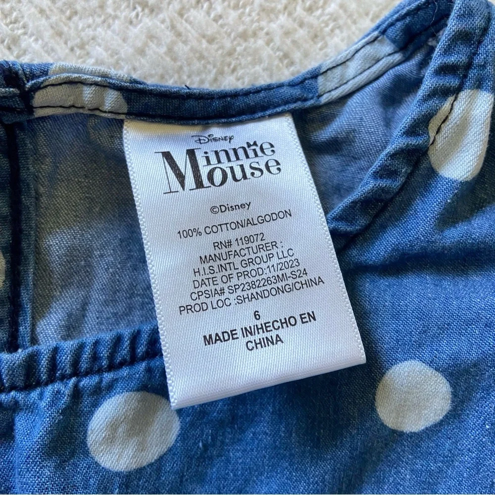 Disney Mini Mouse Chambray Denim Dress